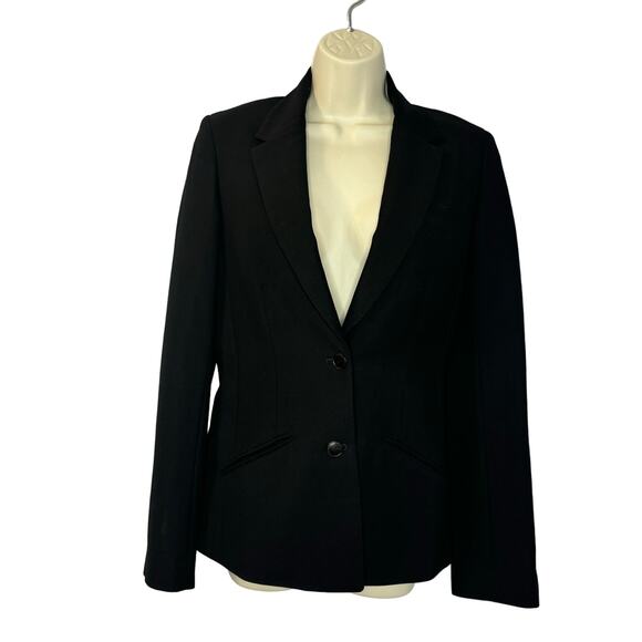 Alexander Wang Black Single Breasted Blazer Structure Wool Blend Women's 4 - Picture 1 of 10